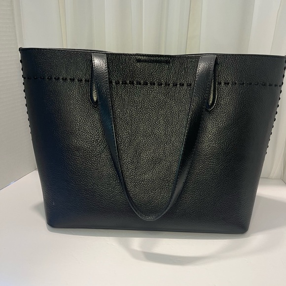 Cole Haan Black Leather Tote - Picture 2 of 13